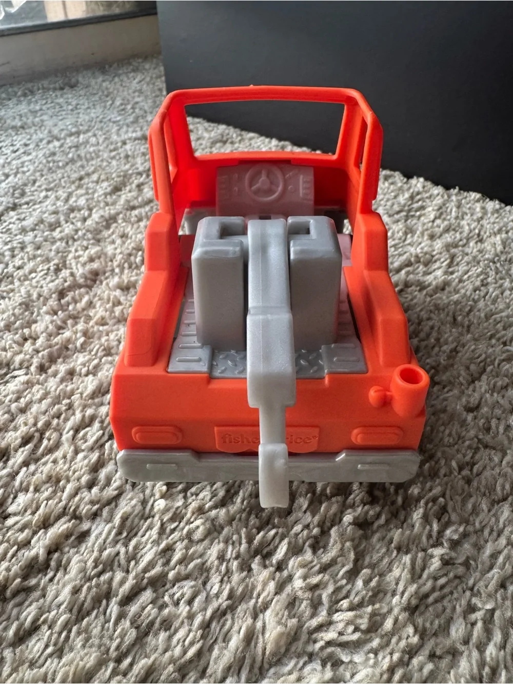 Fisher-Price Little People Orange Tow Truck Vehicle with Working Hook